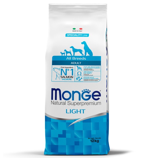 Купить Сухой корм Monge Dog Speciality Line Light для взрослых собак ...